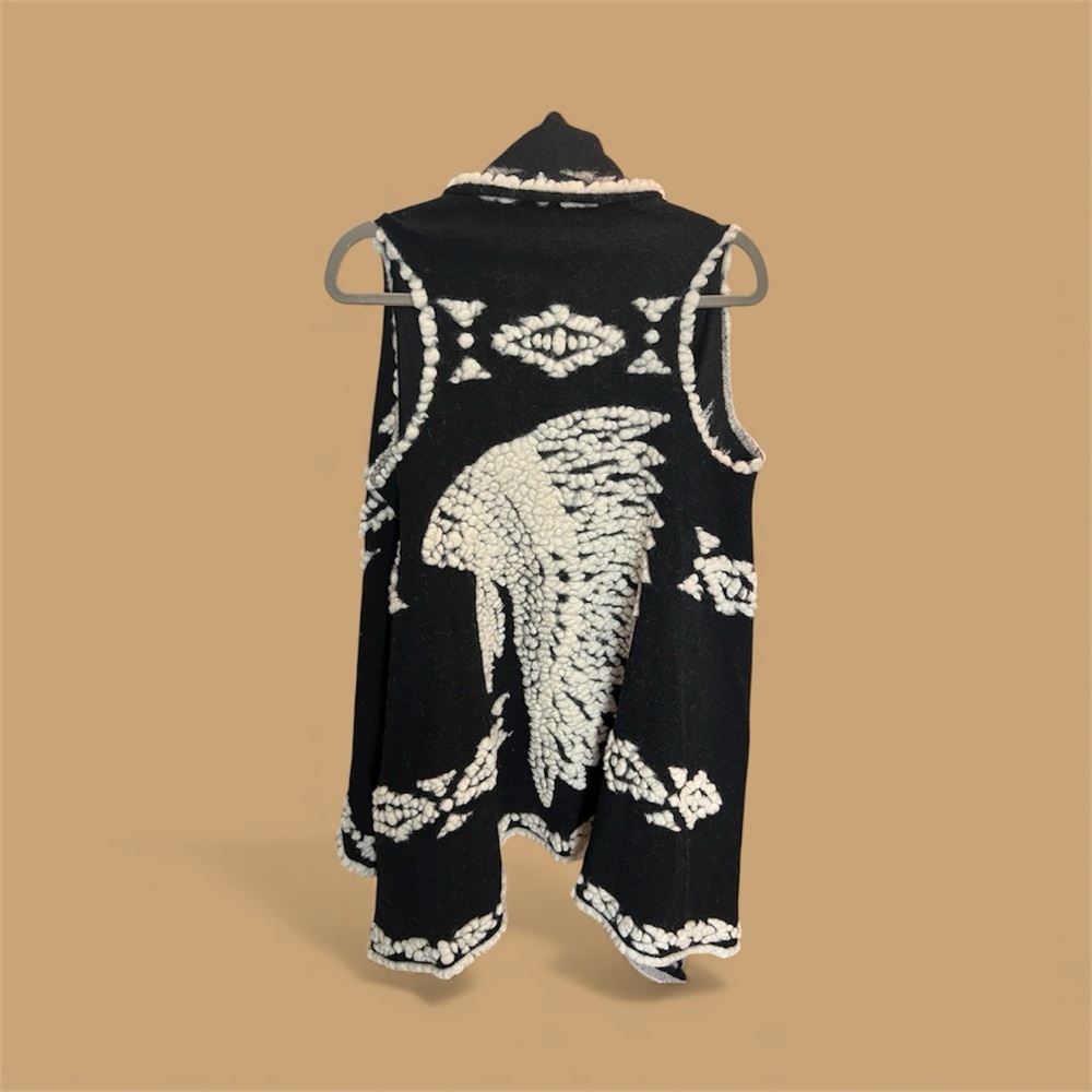 Ryan Michael Headdress Hankerchief Shawl Vest One Size Western Boho - Picture 5 of 6